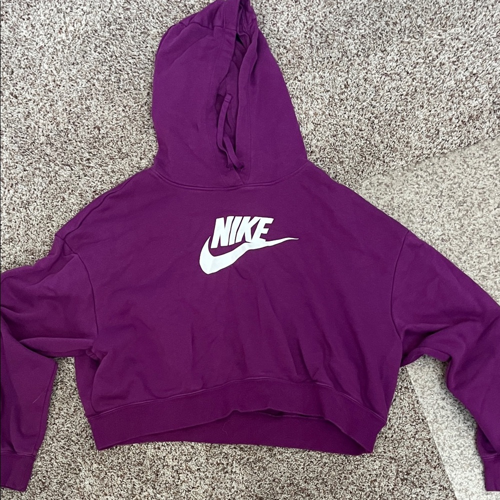 Nike Deep Purple Hoodie with White Logo